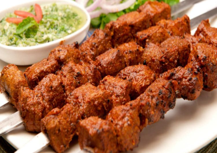 Bihari kebab and salad at Arshad’s Kitchen