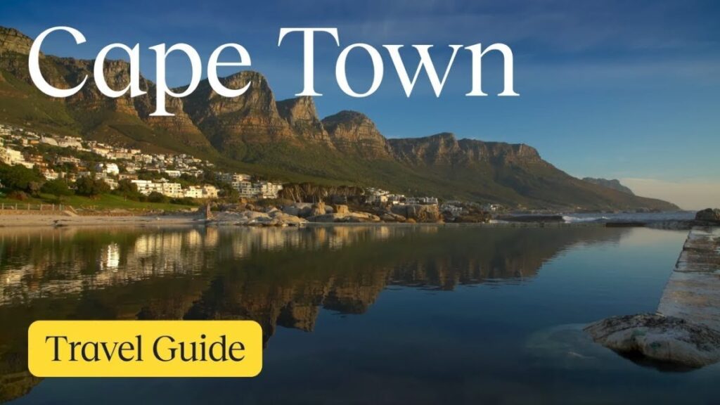Expedia Cape Town vacation travel guide thumbnail with mountain, city and coast imagery